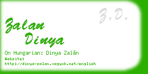 zalan dinya business card